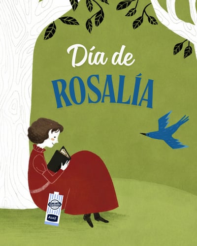 Biografia ilustrada Rosalía de Castro Escribindo nas alas dos paxaros Manuel Lorenzo Baleirón Nuria Díaz Casa Fundación Rosalía de Castro Casa Rosalía Día de Rosalía Deleite Galego DÍA DE ROSALÍA 23F 23 DE FEBREIRO