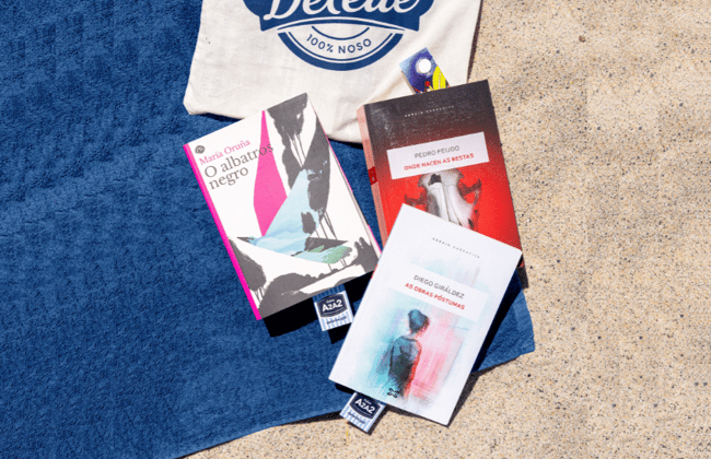 Onde nacen as bestas, de Pedro Feijoo Xerais O albatros negro, de María Oruña Edicións do Cumio As obras póstumas, de Diego Giráldez Deleite Galego deleituras