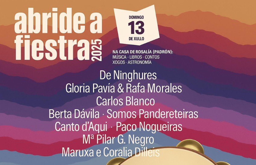 Abride a Fiestra: festa e cultura na casa de Rosalía