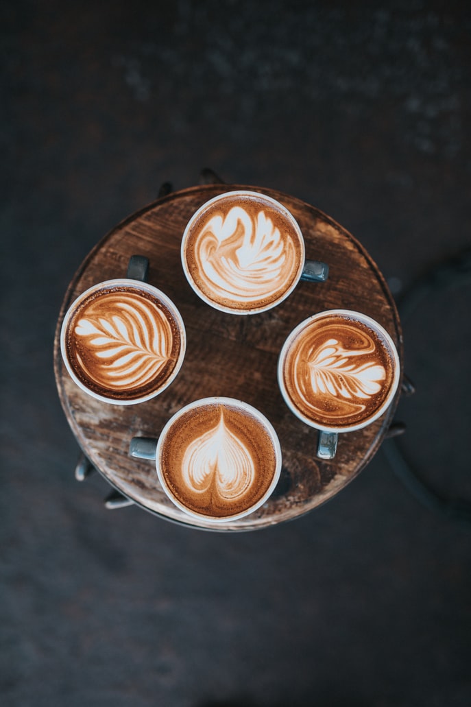 Dibujos en el café. ¿Quiéres hacerlos en casa?